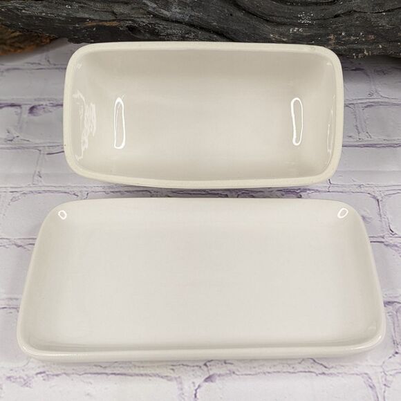 Rae Dunn THANKFUL Ceramic Butter Dish - Picture 3 of 4